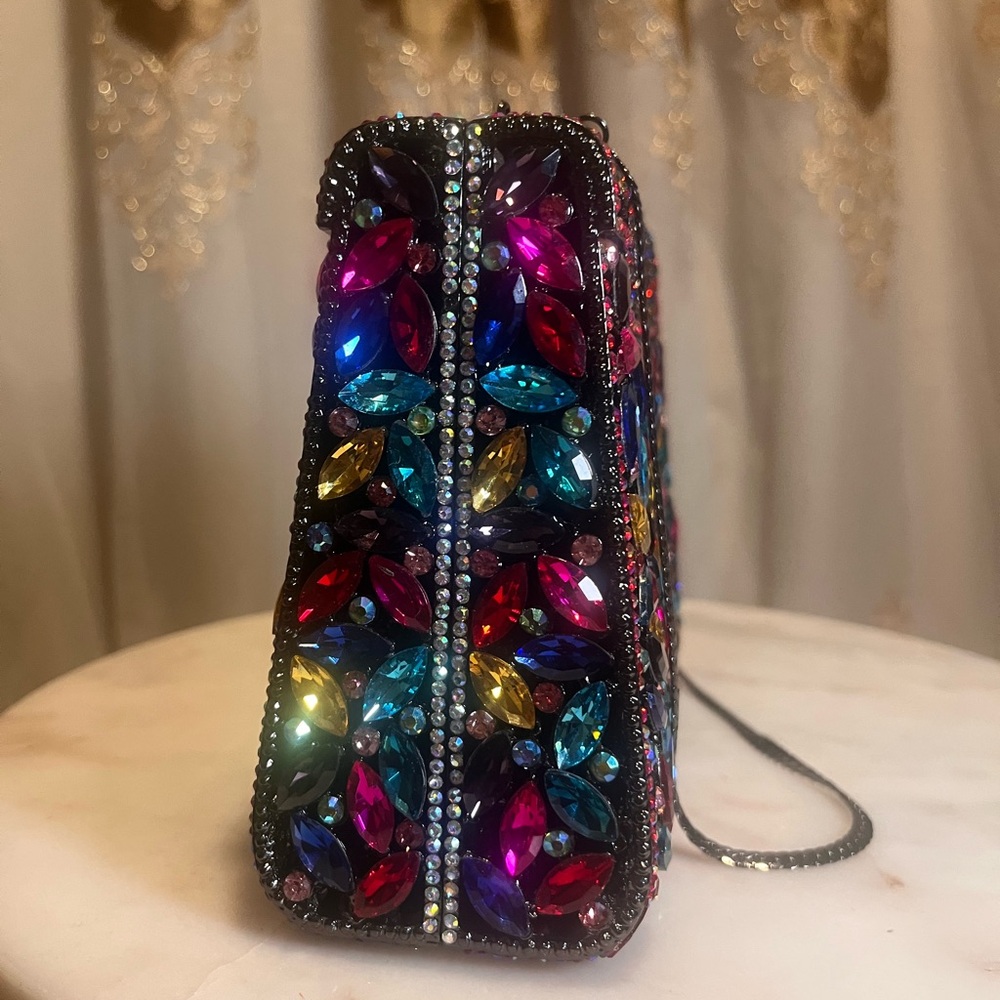 Multicolor Crystal Evening Clutch - Picture 3 of 3